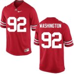 NCAA Ohio State Buckeyes Men's #92 Adolphus Washington Red Nike Football College Jersey UMA0345WJ